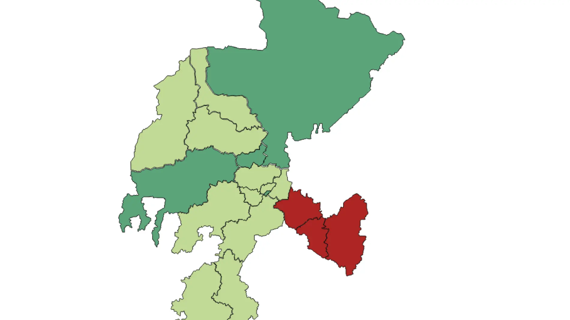 Mapa diputaciones locales